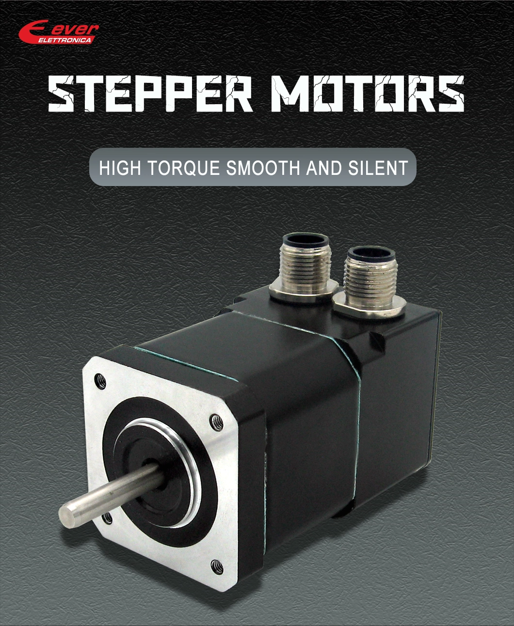 High Efficiency Electric Servo Hybrid Stepper Motor with Absolute Multiturn Encoder - NEMA 3.4" - 86 mm Square