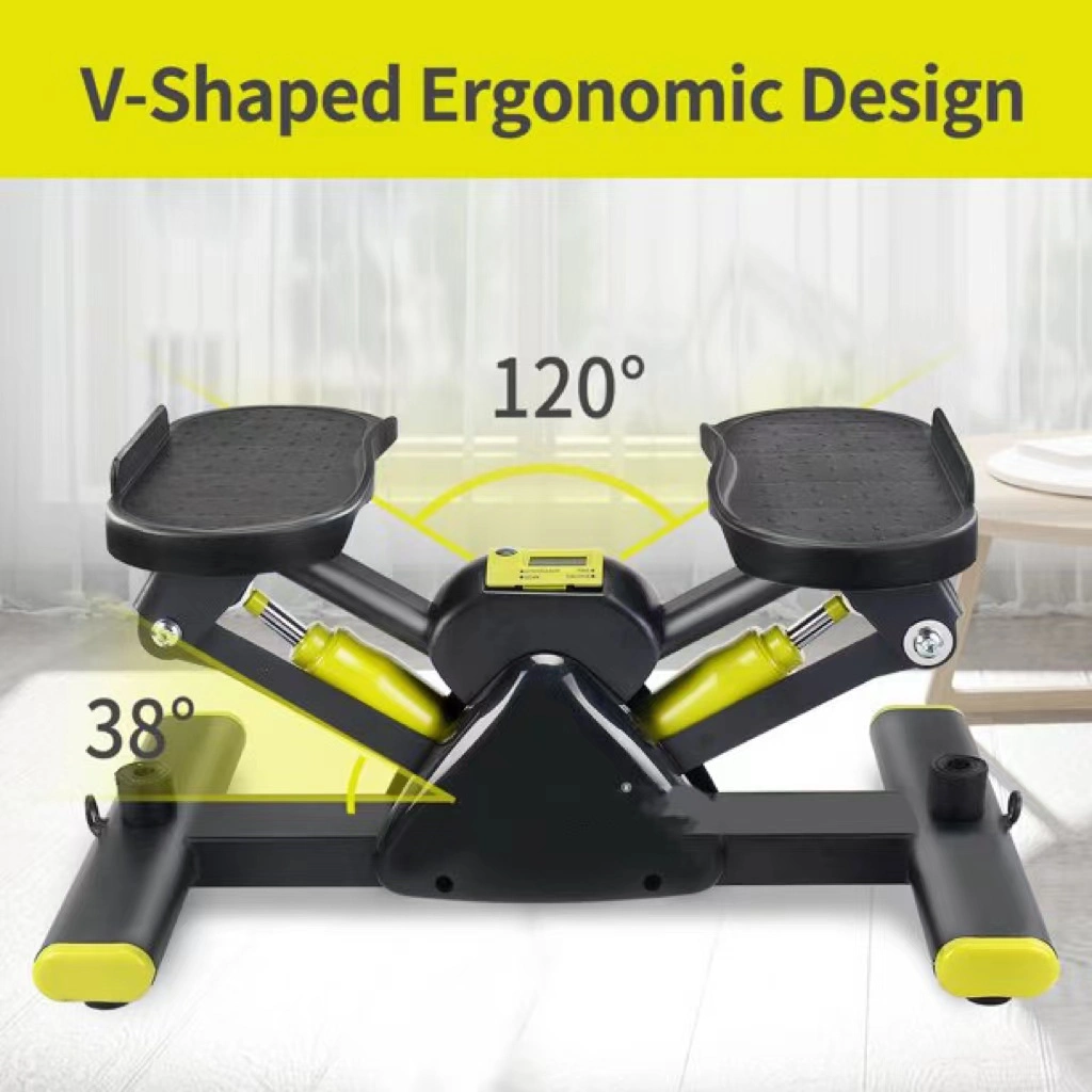 Side Stepper Step-up /Down with Training Tube Quiet Elderly Footstep Equipment Walking Machine